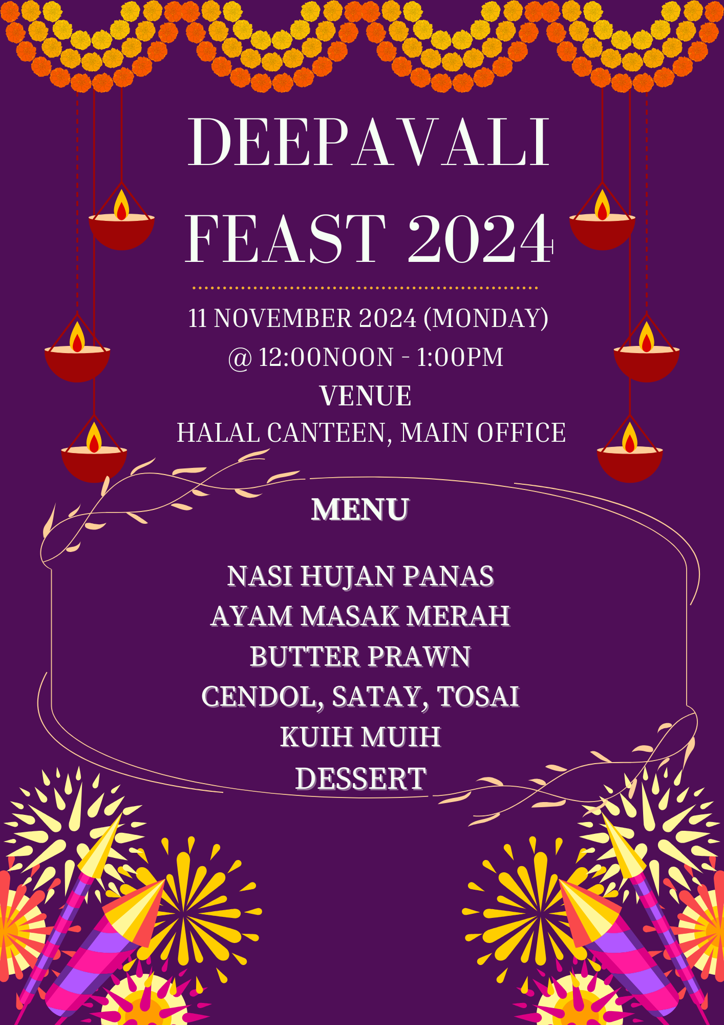 DEEPAVALI FEAST POSTER